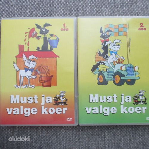 2 DVD-d Must ja valge koer