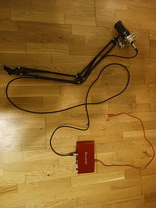 AT2020 Mikrofon koos Focusrite Scarlet 2i2 Audio Interface (2 foto / 5)