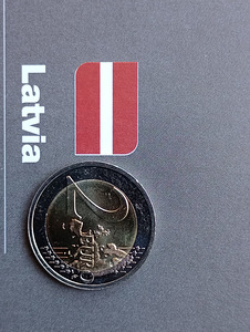 Läti - 2 eurot (3 foto / 4)