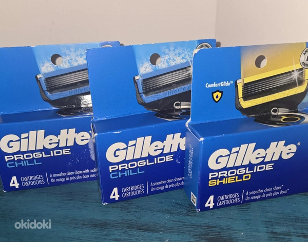 Gillette proshield, ածելի, գլխիկներ, USA