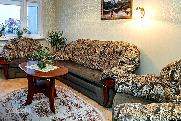 Комплект удобной мягкой мебели. Диван-кровать и 2 кресла (фото #1)