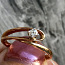 Новое золотое кольцо с бриллиантом. 585 16,5 (фото #1)
