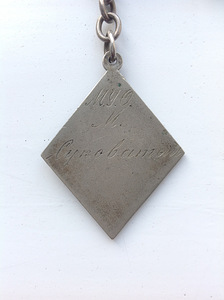 Tsaari-Venemaa. Nimeline hõbedane ohvitseri medaljon. (4 foto / 7)