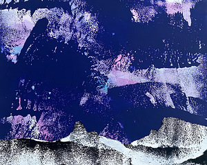 Abstraktne mägimaastik – akrüül lõuendil, 40×50 cm (1 foto / 5)