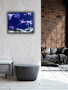 Abstraktne mägimaastik – akrüül lõuendil, 40×50 cm (2 foto / 5)