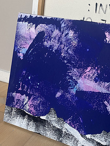 Abstraktne mägimaastik – akrüül lõuendil, 40×50 cm (3 foto / 5)