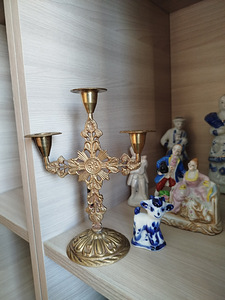 Канделябр на 3 свечи. (3 фото из 3)
