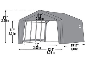 AUTOTELK 3,7×6,1m (hall värv) // Multitent (2 foto / 3)