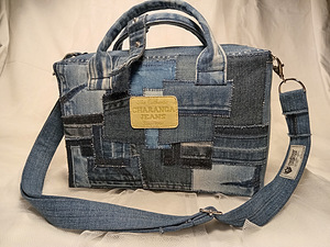 One-of-a-kind Boro-style handbag (2 foto / 10)