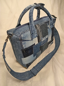 One-of-a-kind Boro-style handbag (8 foto / 10)