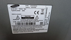 Samsung teler 32" (2 foto / 2)