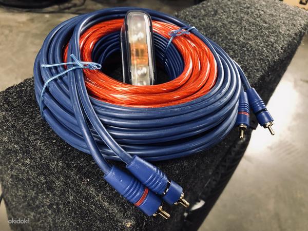 Сабвуфер boss 600w + усилитель boss + комплект кабелей (фото #3)