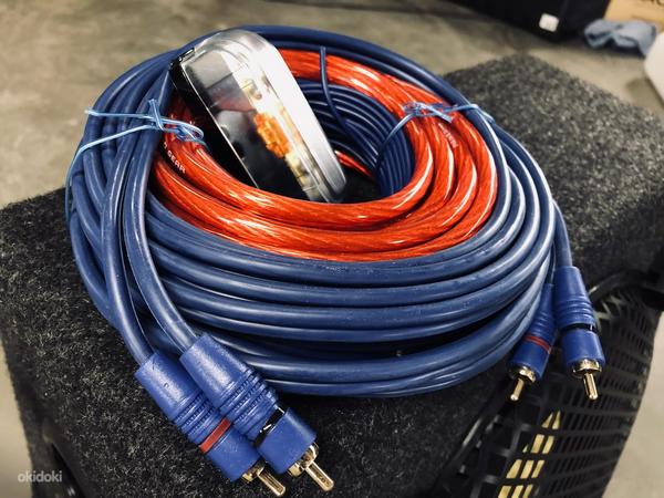 Компактный вуфер qTX 500 Вт + усилитель Signat + комплект кабелей (фото #3)