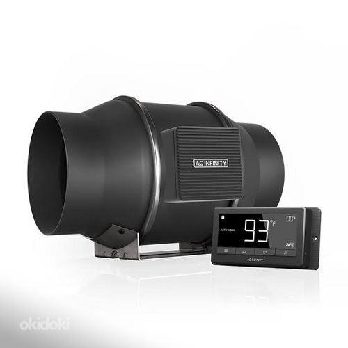 AC INFINITY CLOUDLINE T6 DUCT FAN SYSTEM WITH TEMPERATURE