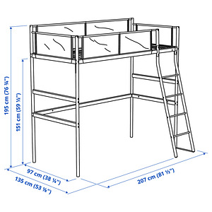 Ikea VITVAL narivoodi 90*200cm (2 foto / 3)