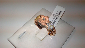 Kuld 585 2,99gr,temand D0,087ct+3 (2 foto / 2)
