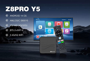 2026 Smart TV Box Z8 Pro Y5 4K 8K 4GB/32GB DDR4 Android-14 (4 фото из 5)
