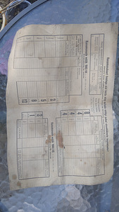 1943/44 Kanamunade ja lindude müügikaart (3 foto / 3)