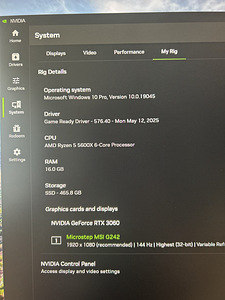 Mänguarvuti R5 5600X/RTX 3060 12GB/16GB RAM/500GB SSD (5 foto / 5)