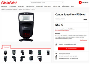Canon Speedlite 470EX-AI välklamp (uus) (7 foto / 7)