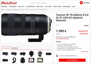 Tamron SP 70-200mm f/2.8 Di VC USD G2 (Nikon F) objektiiv (10 foto / 10)