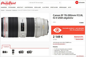 Canon EF 70-200mm f/2.8L IS II USM objektiiv (10 foto / 10)