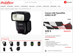 Canon Speedlite 430EX III-RT välklamp (7 foto / 7)
