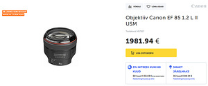 Canon EF 85mm f/1.2L II USM objektiiv (9 foto / 10)