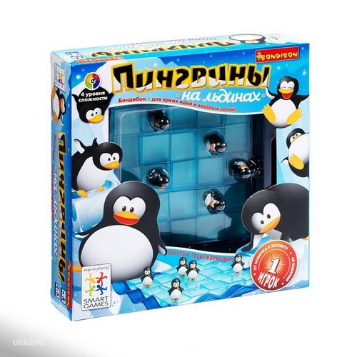 Penguins jää peal puzzle mäng lauamäng vene 6+ Smartgames (foto #1)