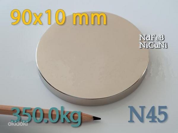 Неодимовый магнит диск 30*20mm сила 45kg (фото #3)