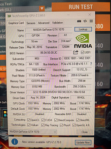 MSI GTX 1070 8GB 256bit (5 foto / 5)