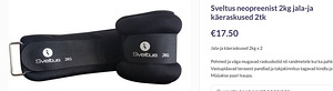Sveltus neopreenist 2kg jala-ja käeraskused 2tk (4 foto / 4)