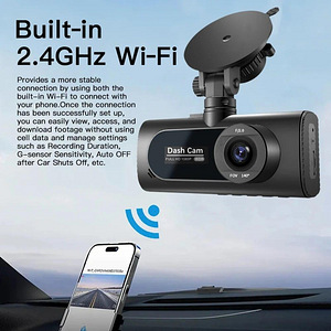 ВИДЕОРЕГИСТРАТО Full HD 3 КАНАЛЬНЫЙ РЕГИСТРАТОР WI-Fi (8 фото из 8)