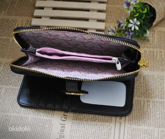 Новый красивый женский кошелёк "Anna Sui" черный (фото #3)