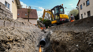Töö Saksamaal välitöödel kaablite paigaldamisel (3 foto / 9)