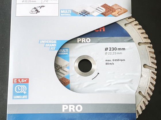 Алмазный отрезной диск Bosch PRO Multi Material, 230 mm