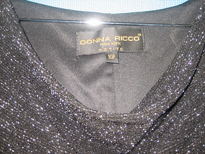 Donna Ricco New York երեկոյան զգեստ, միջին չափս