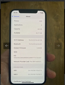 iPhone XS 64gb (2 foto / 6)