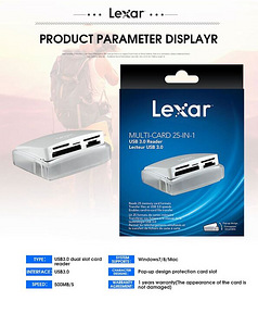 2019 Lexar hot USB3.0 card reader (2 foto / 5)
