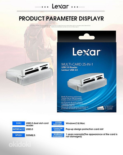 2019 Lexar hot USB3.0 card reader (foto #2)
