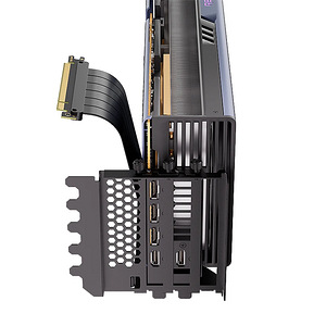 Вертикальный кронштейн для видеокарты PCIe 4.0 X16 RISER (3 фото из 3)