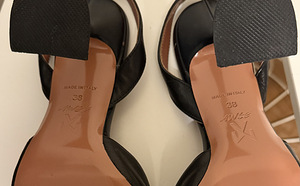 Amina Muaddi AWGE Pheonix Sling Black (3 foto / 5)