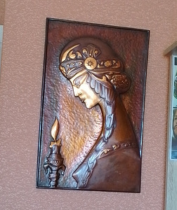 Vasepaneel „Kuninganna Tamara“, käsitsi valmistatud, 1970nda (1 foto / 1)