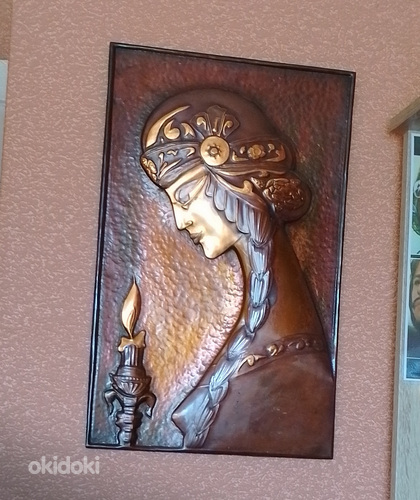 Vasepaneel „Kuninganna Tamara“, käsitsi valmistatud, 1970nda