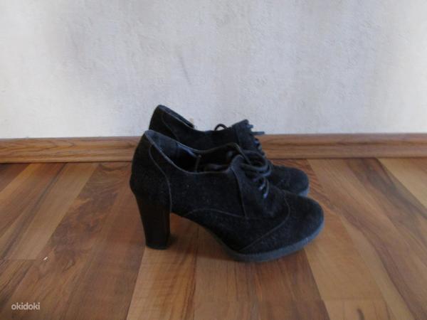 Черные замшевые туфли 37 (фото #1)