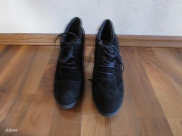 Черные замшевые туфли 37 (фото #3)
