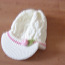 Uus valge kootud müts 48-54cm (foto #2)