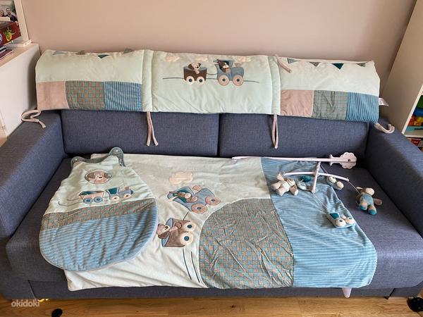 Nattou beebi komplekt, voodipehmendus, tekk, magamiskott (foto #1)