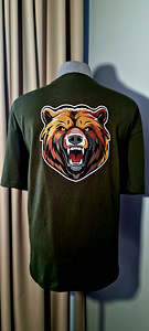 Oversize (unisex) T-särk embleemiga „Karu” (1 foto / 3)