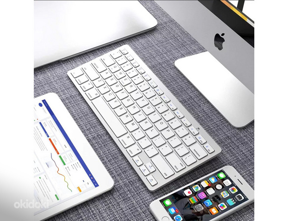 UUS!!! Bluetooth juhtmevaba SLIM klaviatuur, VALGE